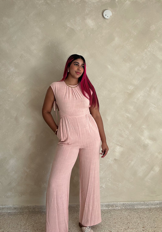 Peach jumpsuit